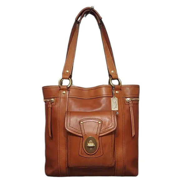 Coach Legacy Gigi Whiskey Saddle Leather Turlock Shoulder Tote EUC - Picture 2 of 8